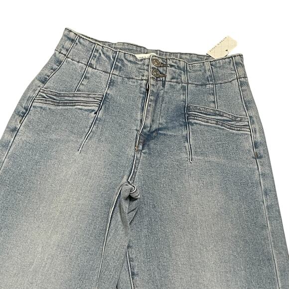 Altar'd State Tyla Wide Leg Stretch Jeans Medium Light Wash Size 25 NEW - Picture 4 of 10